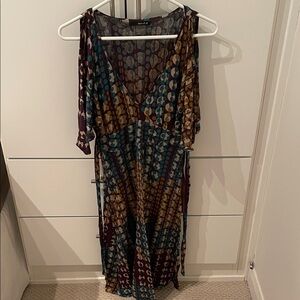 Elegant Multicolor Patterned Dress